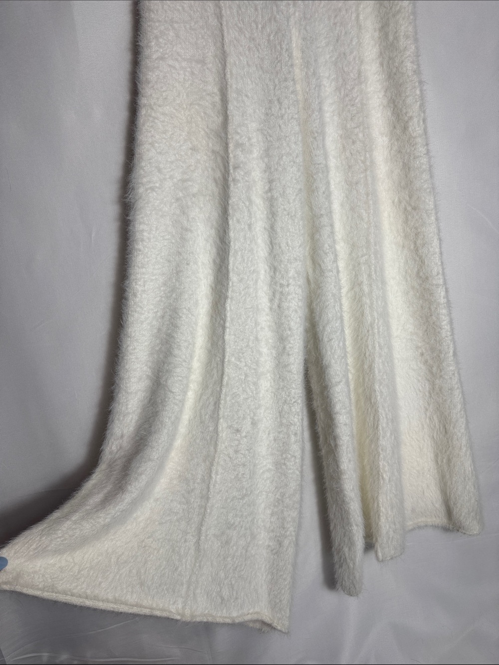 Free People Fuzzy Cozy Cream Wide-Leg Lounge Pants Women’s Size Small - Picture 2 of 8